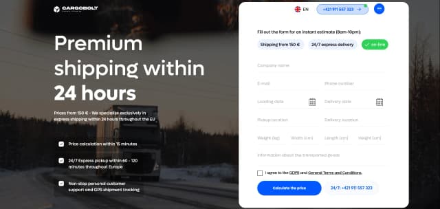 Cargobolt — project screenshot