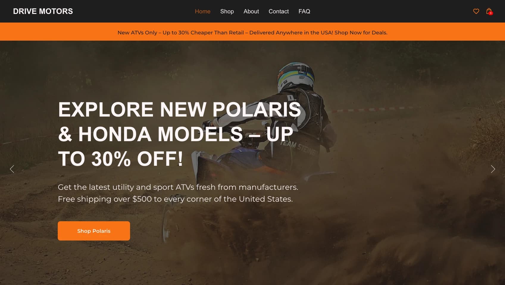 Drive Motors — New ATVs Only – Up to 30% Cheaper Than Retail