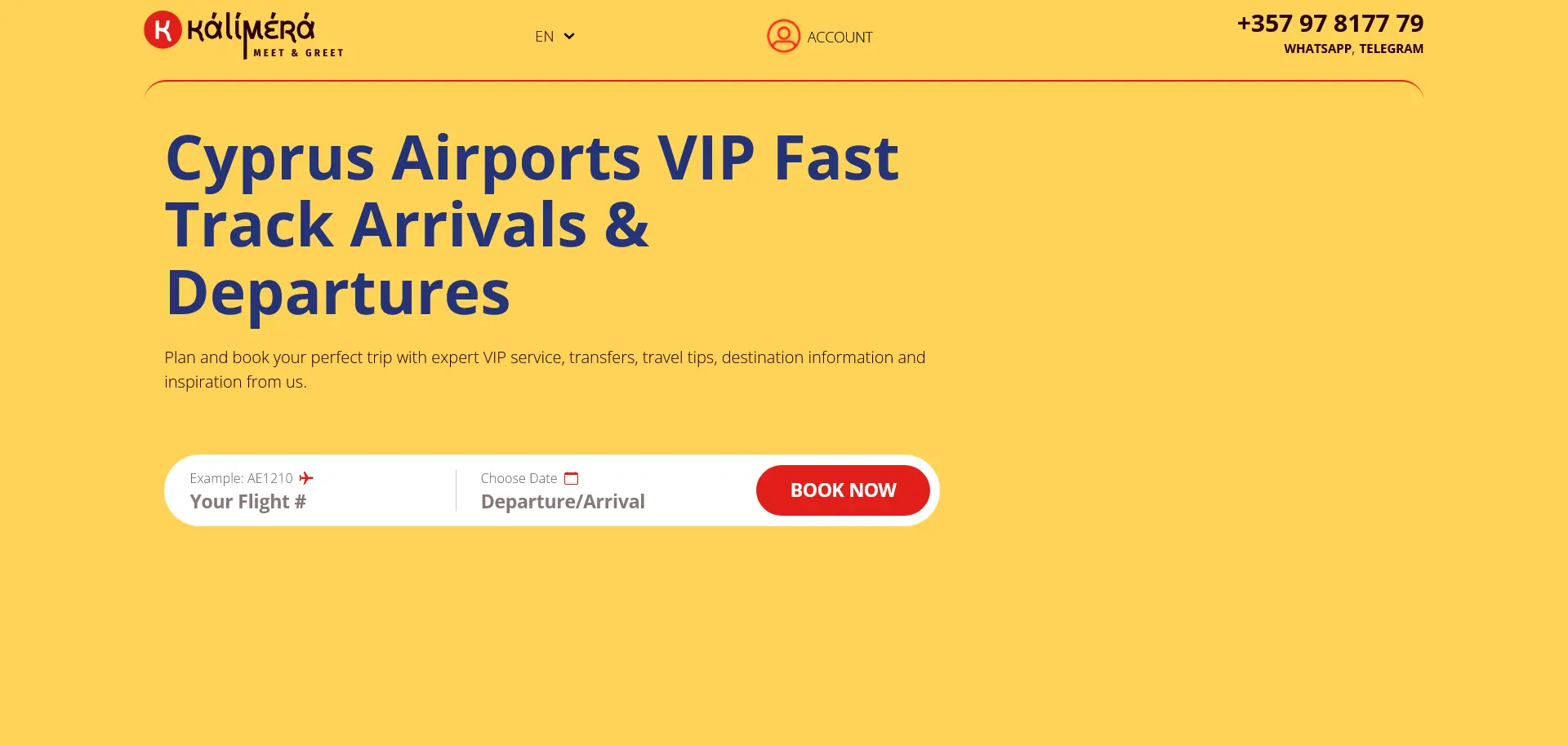 Kalimera — Cyprus Airports VIP Fast Track Arrivals