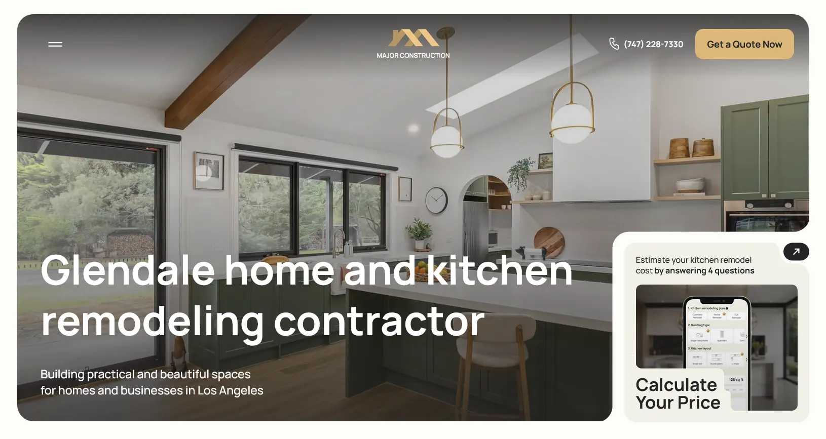 Major Construction — Glendale home and kitchen remodeling contractor