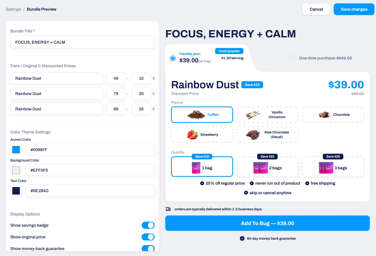 Prime Bundle — Shopify bundle builder with live preview 