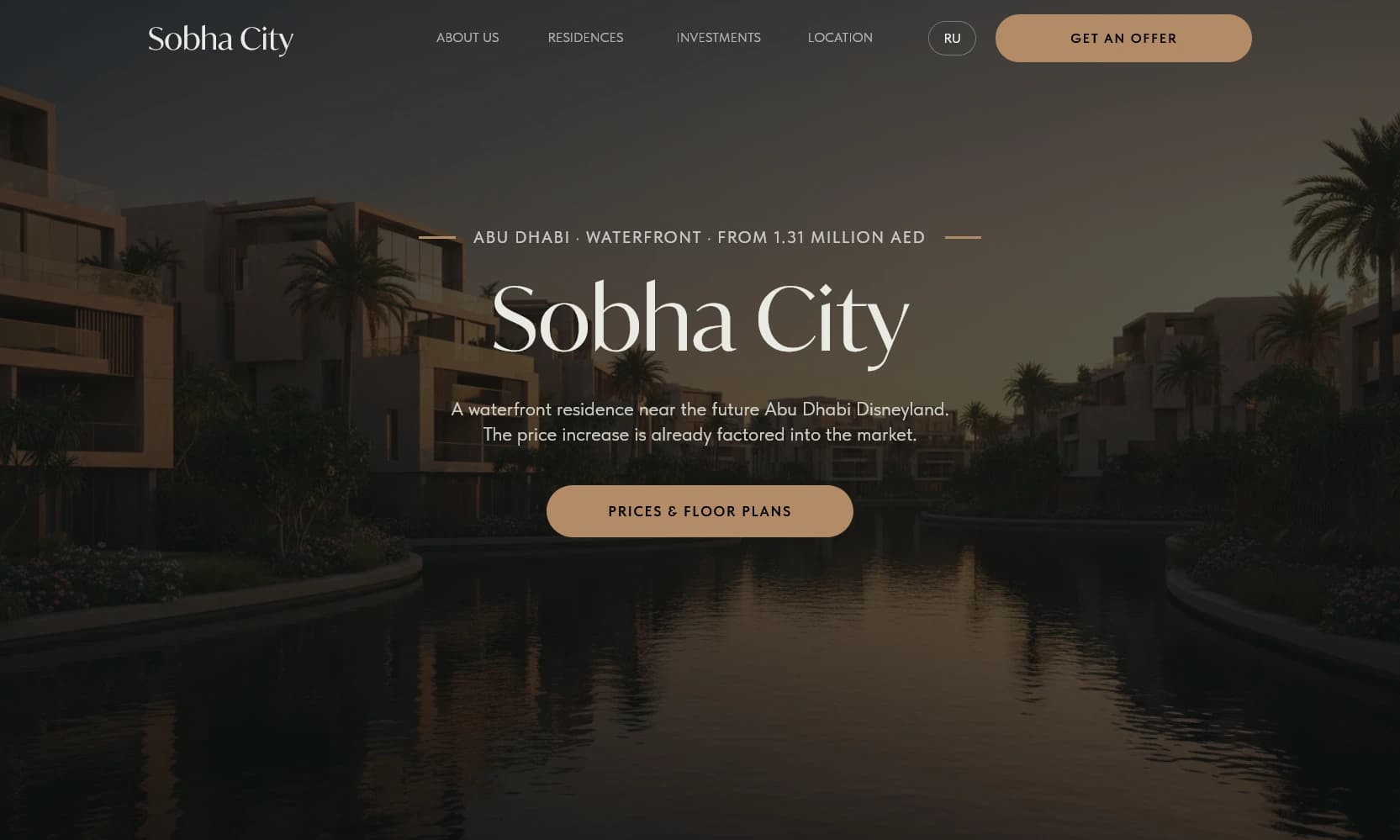 Sobha City — Waterfront residence near the future Abu Dhabi Disneyland