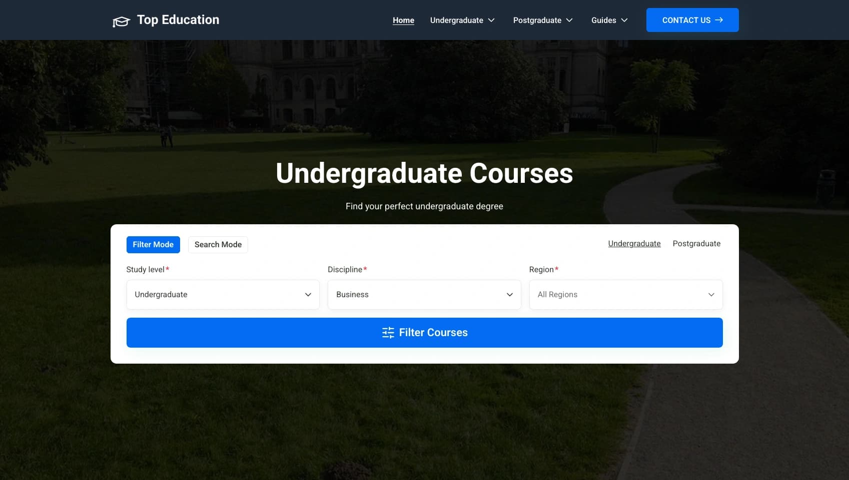 Top Education Courses — Your gateway to quality higher education across the UK
