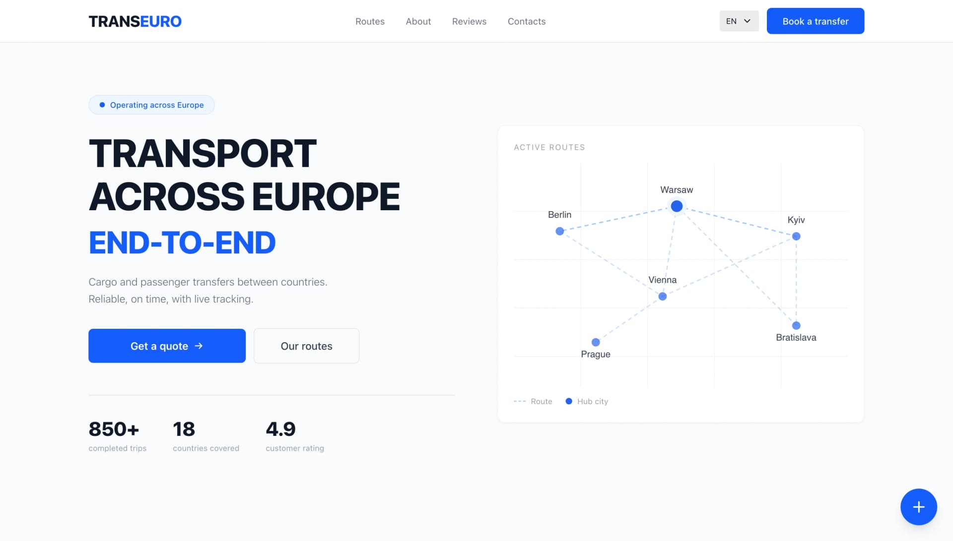 TransEuro — Transport across europe end-to-end