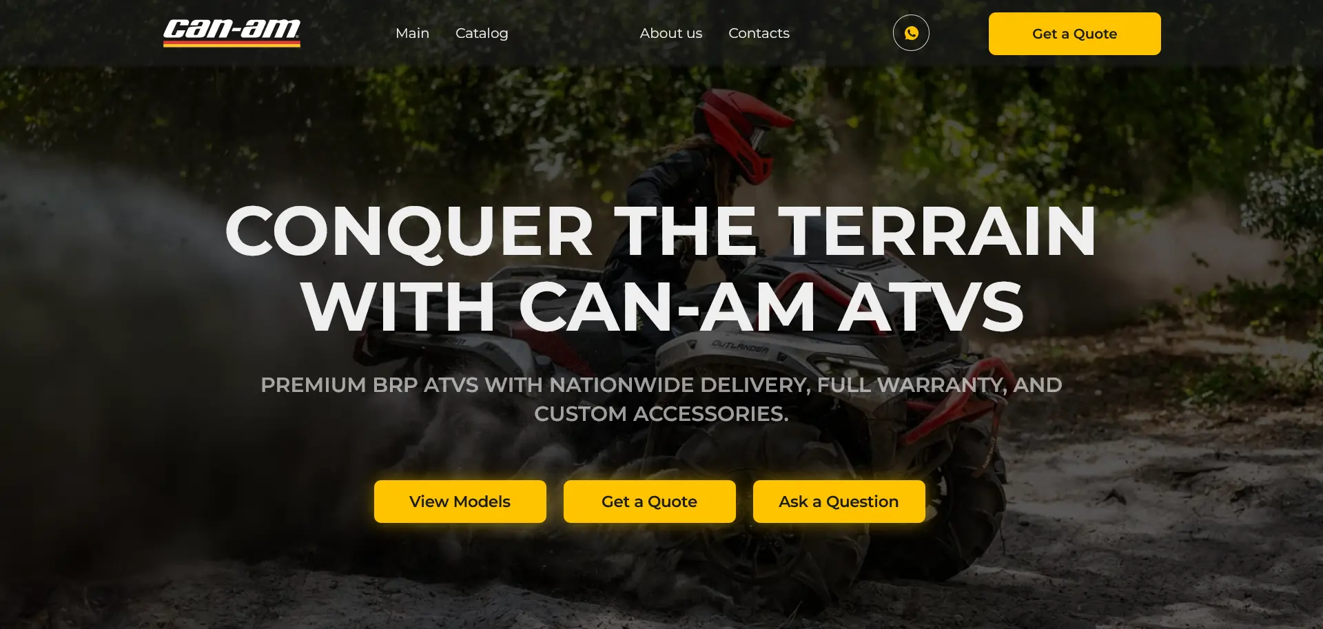 CAM-AM — Premium BRP ATVs with nationwide delivery, and custom accessories