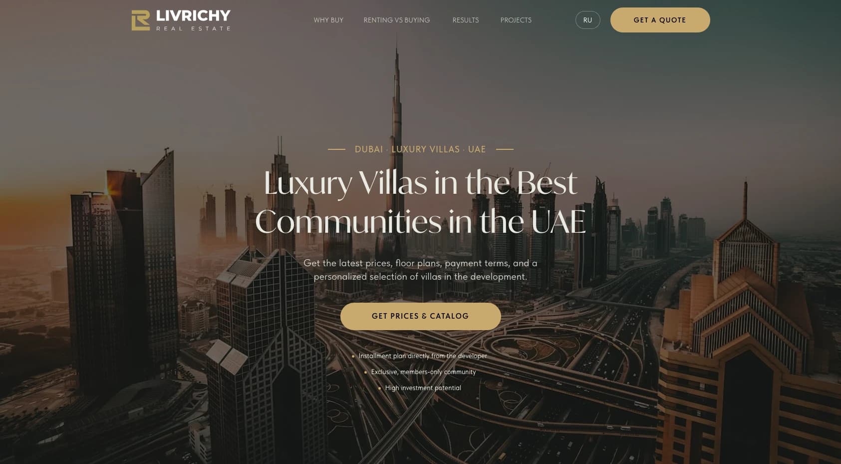 Livrichy Villas — Luxury Villas in the Best Communities in the UAE